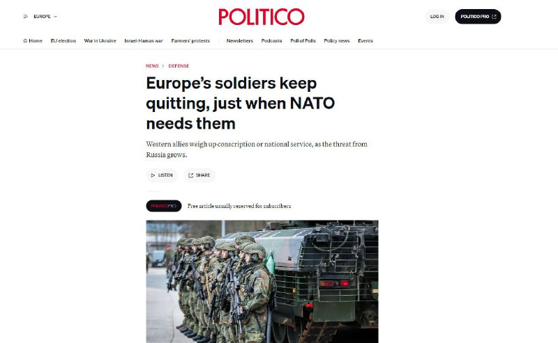 🇫🇷🇩🇪🇵🇱 Evropští vojáci pokračují v dezertování vojáků, „právě když j...