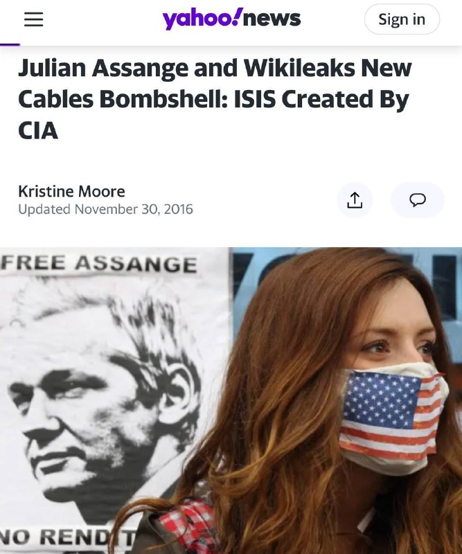 Julian Assange řekl, že CIA byla zodpovědná za vydláždění cesty pro ISIS, když zveřejnil v...
